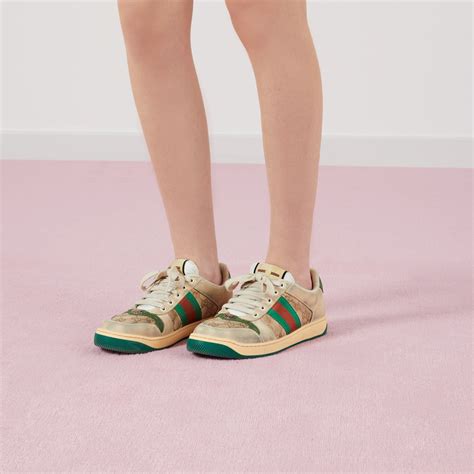 gucci g74 sneakers butter|Butter Leather Women's Green Heel Screener .